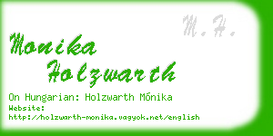 monika holzwarth business card